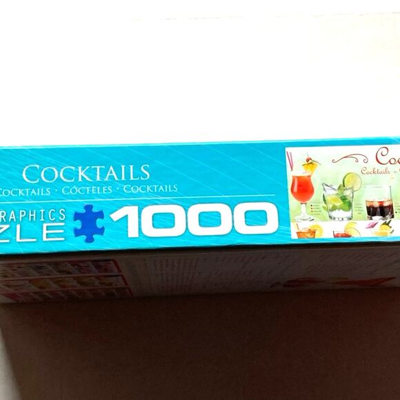 Eurographics 1000 Piece Jigsaw Puzzle: Cocktails - Pre-Owned - Picture 4 of 8